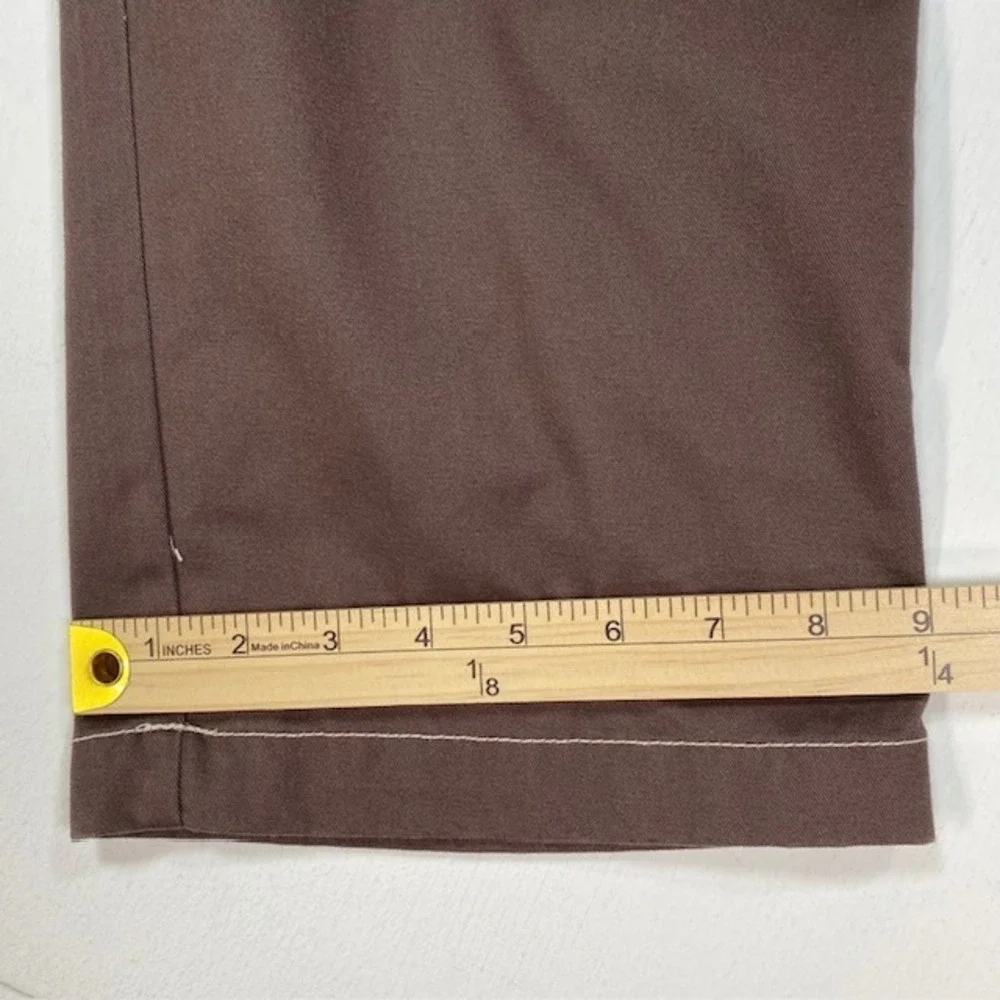 True Religion‎ Mens Brown Cargo Pants Contrast Stitch Straight Leg 32x31.5
